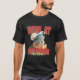 T-shirt Hurler à la Lune Loup Féroce