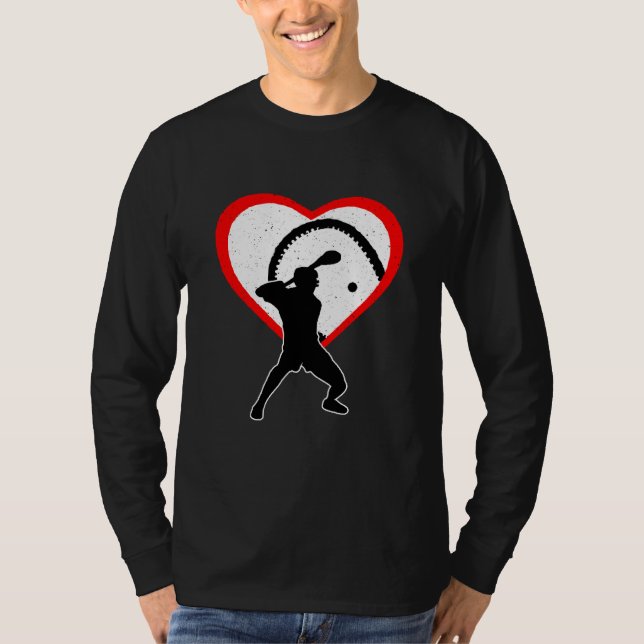 T-shirt Hurling Heart Sport Love Anti Valentines Day (Devant)