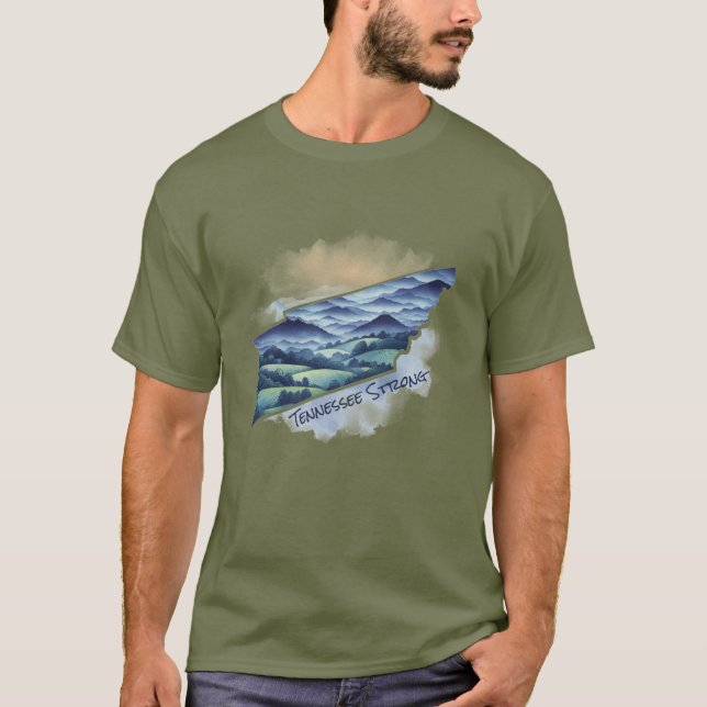 T-shirt Hurricane Helene collecte de fonds Tennessee forte (Devant)