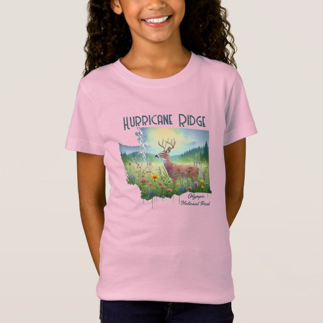 T-Shirt Hurricane Ridge National Park Souvenir Cadeau (Devant)