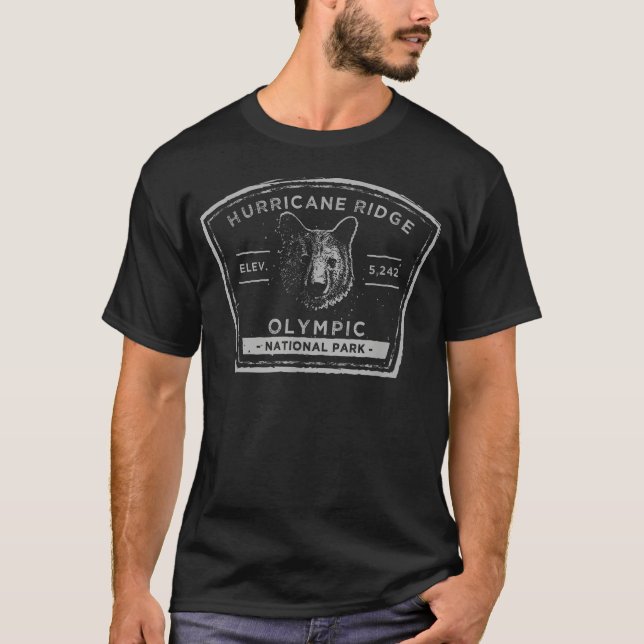 T-shirt Hurricane Ridge Olympic National (Devant)