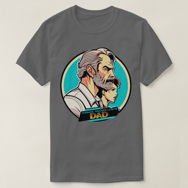 T-shirt Hus Papa Trucker7 (Design devant)