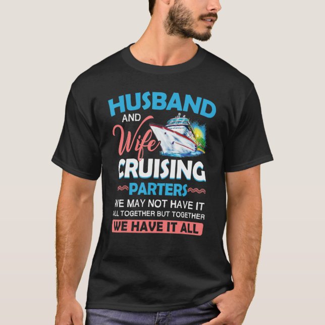 T-shirt Husband And Wife Cruising Partners Pun Funny Coupl (Devant)