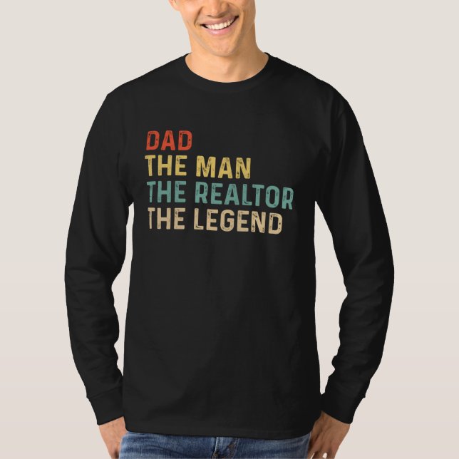 T-shirt Husband Dad Realtor Legend (Devant)
