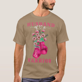 T-shirt Husband Of A Warrior Breast Cancer Awareness Suppo