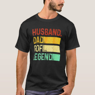 T-shirt Husband Papa Golf Legend Golf Papa Fête des pères