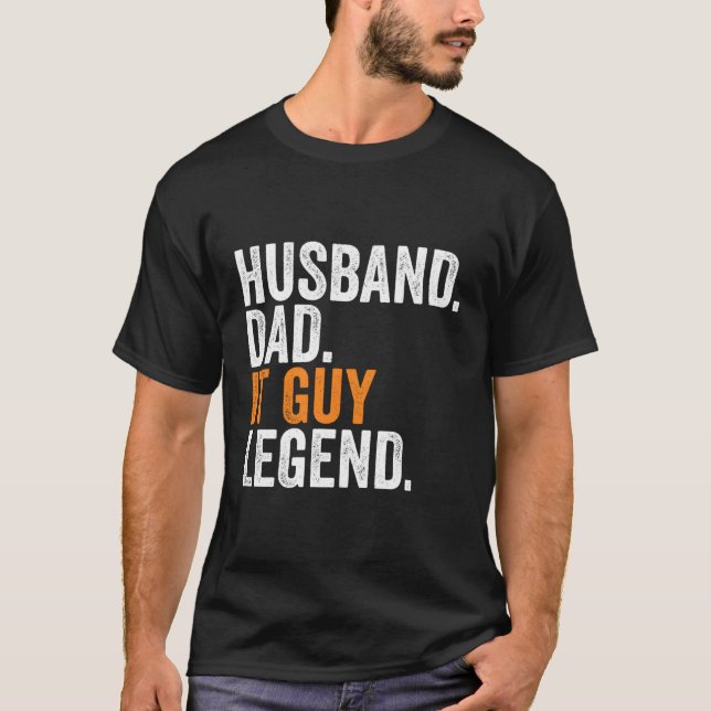 T-shirt Husband Papa It Guy Legend Bureau d'occupation (Devant)