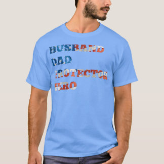 T-shirt HUSBAND papa protecteur héros
