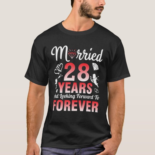 T-shirt Husband Wife Married (Devant)