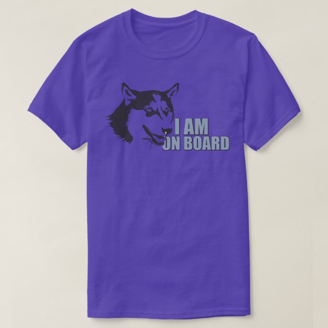 T-shirt HUSKY à bord (Design devant)