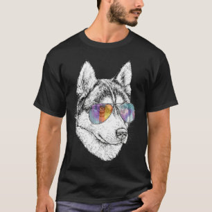 T-shirt Husky Avec Aviateurs