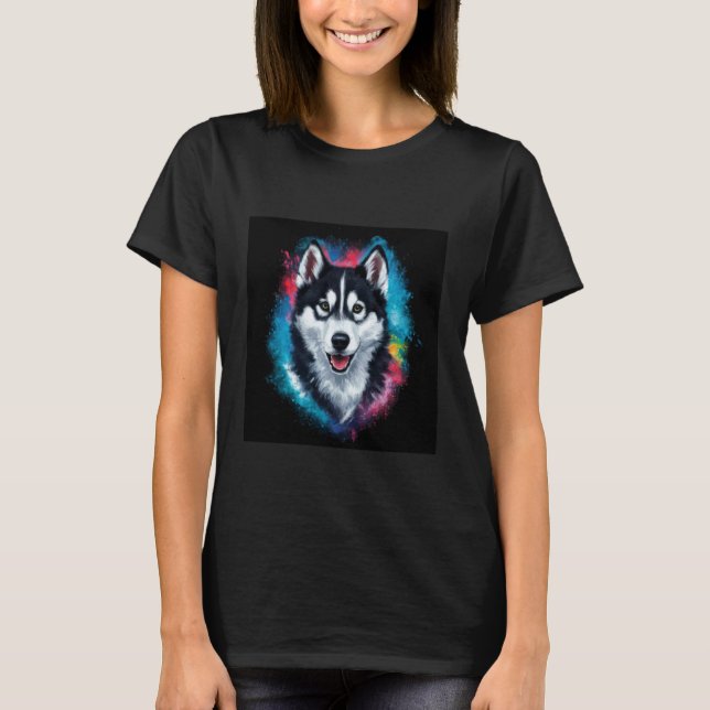 T-shirt Husky Beau et Drôle (Devant)