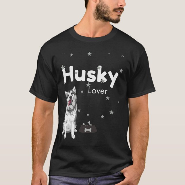 T-shirt Husky Cute Chien (Devant)