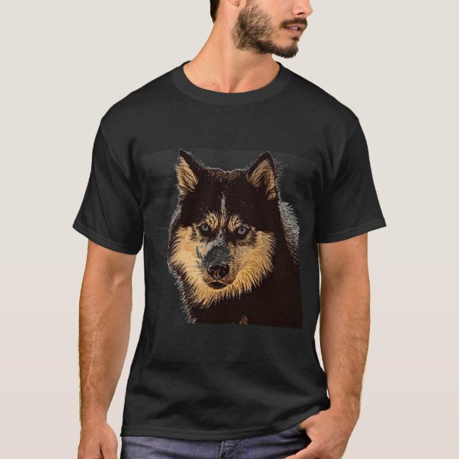 T-shirt Husky de Sibérie (Devant)