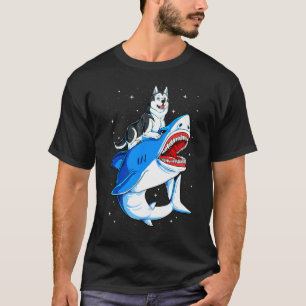 T-shirt Husky Dog Space Galaxy