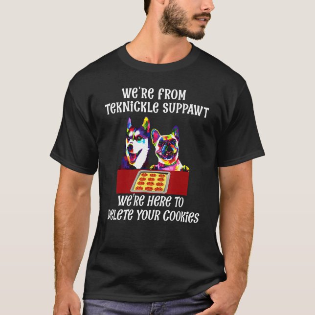 T-shirt Husky French Bulldog (Devant)