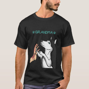 T-shirt Husky Grand-mère Chien Maman Femmes Amoureuses