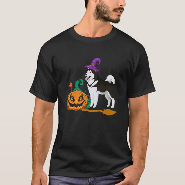 T-shirt Husky Halloween (Devant)