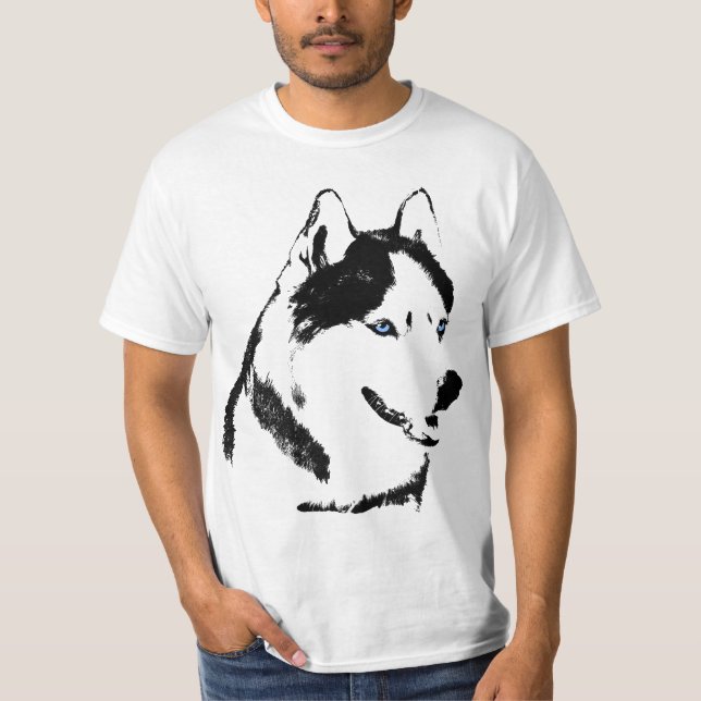 T-shirt Husky Husky Tee Sled Dog Husky (Devant)