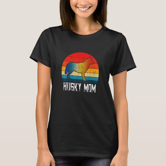 T-shirt Husky les années 70 coloré (Devant)