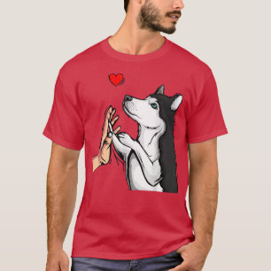 T-shirt Husky Love Mignonne Chien Maman Filles Femmes 