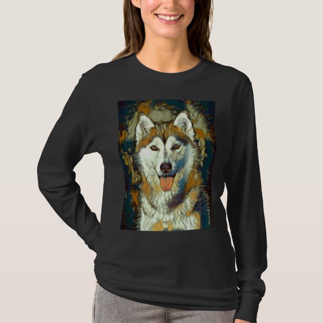T-shirt Husky Lover (Devant)