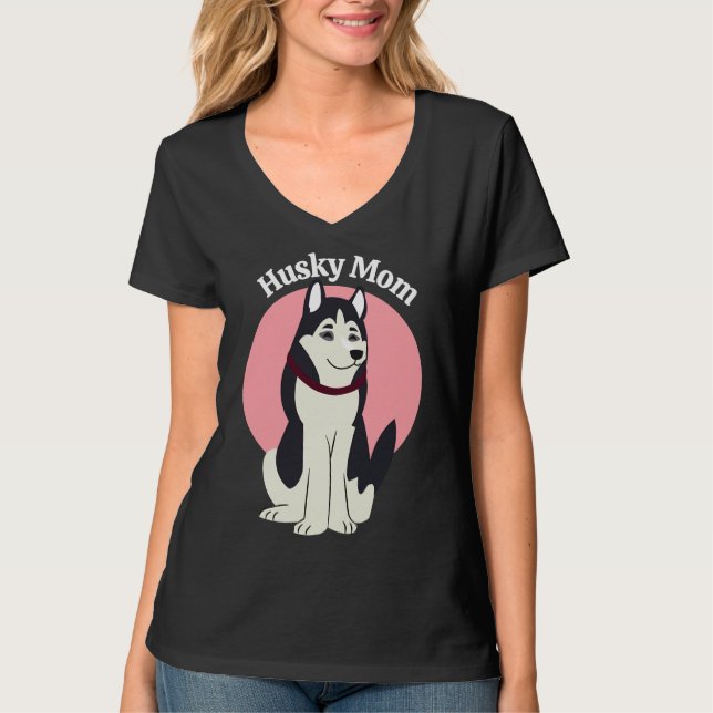 T-shirt Husky Maman (Devant)
