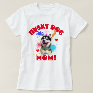 T-shirt Husky Maman Amoureux des chiens Meilleur Chien Mam