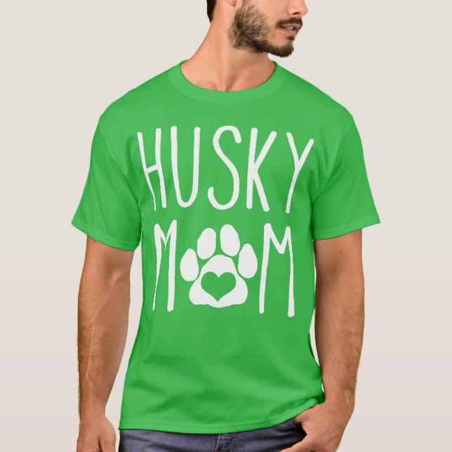 T-shirt Husky Maman Amoureux des chiens pour la fête des m (Devant)