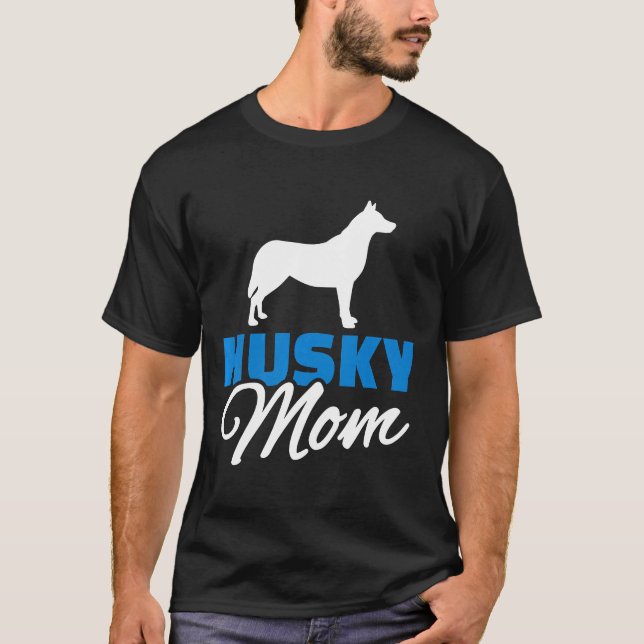 T-shirt Husky Mom Premium (Devant)
