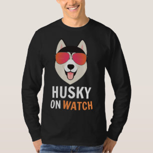 T-shirt Husky On Regarde Mon Husky Husky Papa Huskey Dogow