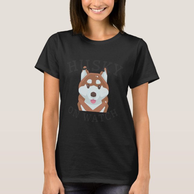 T-shirt Husky On Watch Essentiel (Devant)