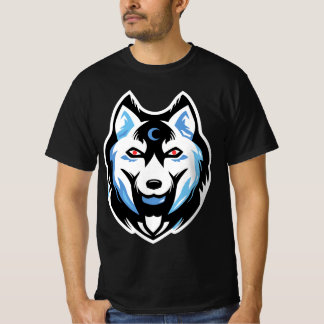 T-shirt husky personlized wolf 