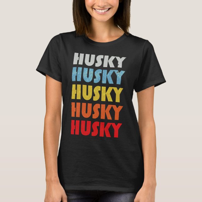 T-shirt Husky pour maman de chien (Devant)