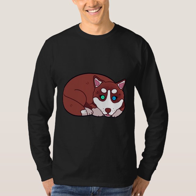 T-shirt Husky Puppy (Devant)