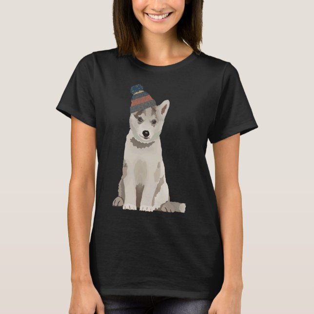 T-shirt Husky Puppy (Devant)