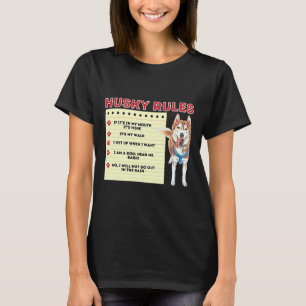 T-shirt Husky Régit Le Propriétaire Sibérien Husky