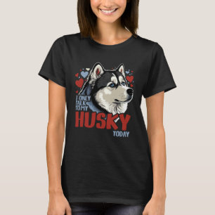 T-shirt Husky sibérien avec décoration de cœur Amour de hu