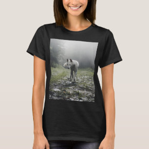 T-shirt Husky Sibérien Blanc