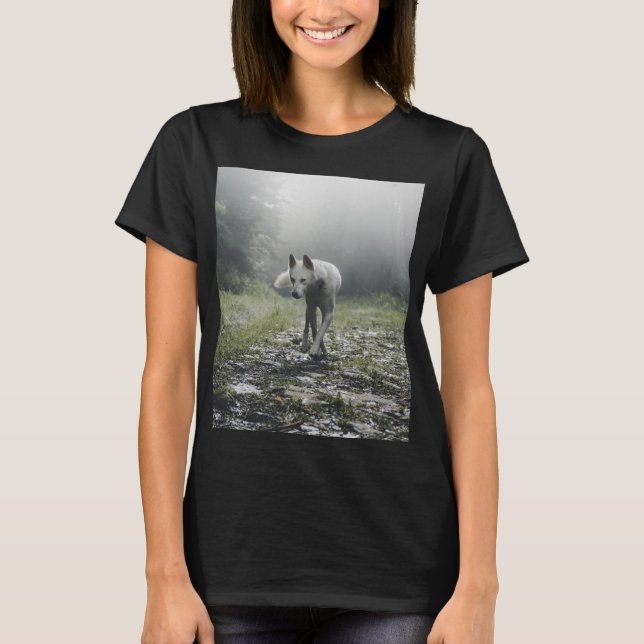 T-shirt Husky Sibérien Blanc (Devant)