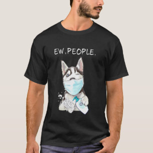 T-shirt Husky Sibérien de la tribu Ew People Dog