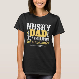 T-shirt Husky Sled Dog Racing Père Husky Papa Musher