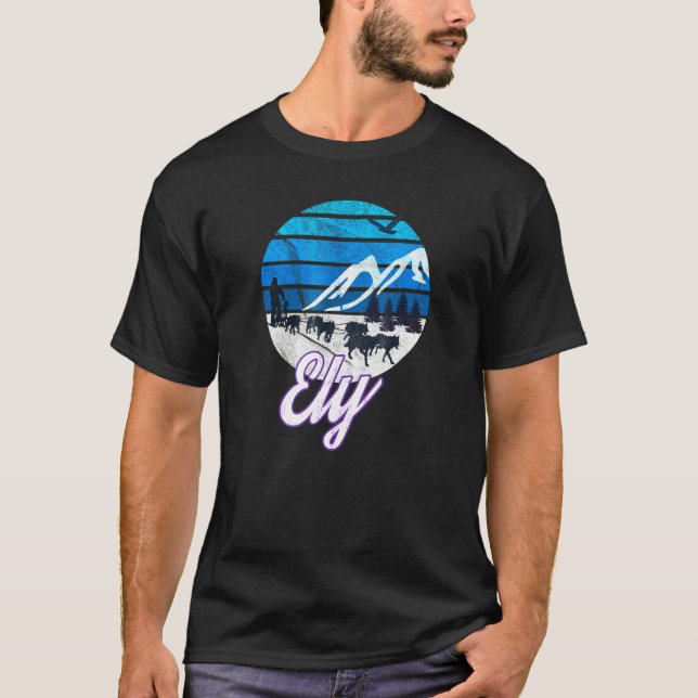 T-shirt Husky Sleigh Skijoring (Devant)