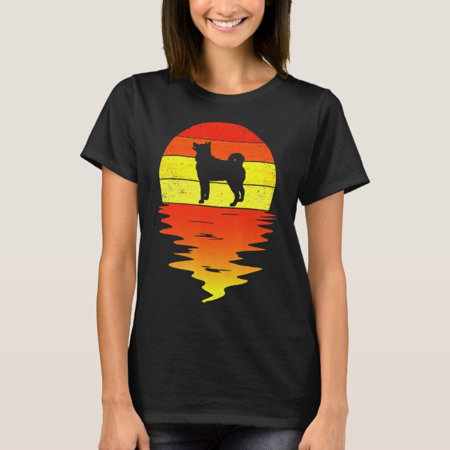 T-shirt Husky Sunset Siberian Husky (Devant)