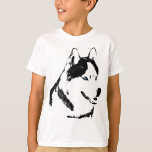 T-Shirt Husky T-Shirt Chien Bio de traîneau pour e