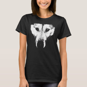 T-shirt Husky T-shirt femme Husky Wolf bio