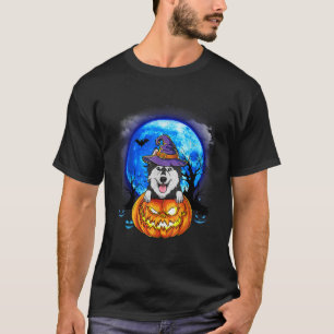 T-shirt Husky Witch Casquette Citrouille Scary Halloween A