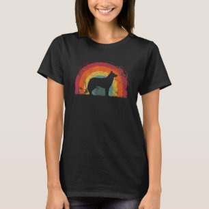 T-shirt Huskydoodle Vintage Rainbow Chig Hommes Femmes