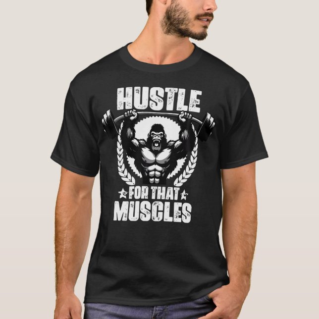 T-shirt Hustère Pour Que Muscles Poids Gym Cite Gym (Devant)