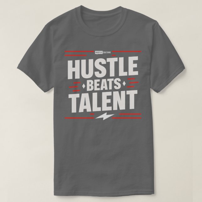 T-shirt Hustle bat le talent (Design devant)